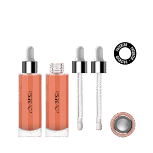 BO8802-ADR GLASS BOTTLE 30ml - DROPPER MONOMATERIAL ALUMINUM COLLAR SPONGE APPLICATOR