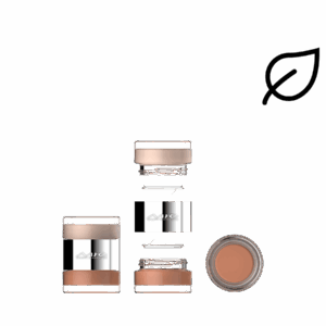 RJ8826-DP ROUND PET AIRTIGHT DOUBLE JAR - ALUMINUM CONNECTOR