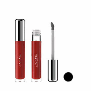 ML8897A ROUND PET BOTTLE LIP GLOSS - ROUNDED ALUMINUM CAP