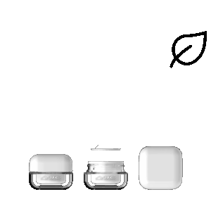 SJ8801 SOFT SQUARE  PET AIRTIGHT JAR, PP CAP