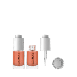 P-BO8801-DR02 GLASS BOTTLE, 15 ml - PP PUSH DROPPER